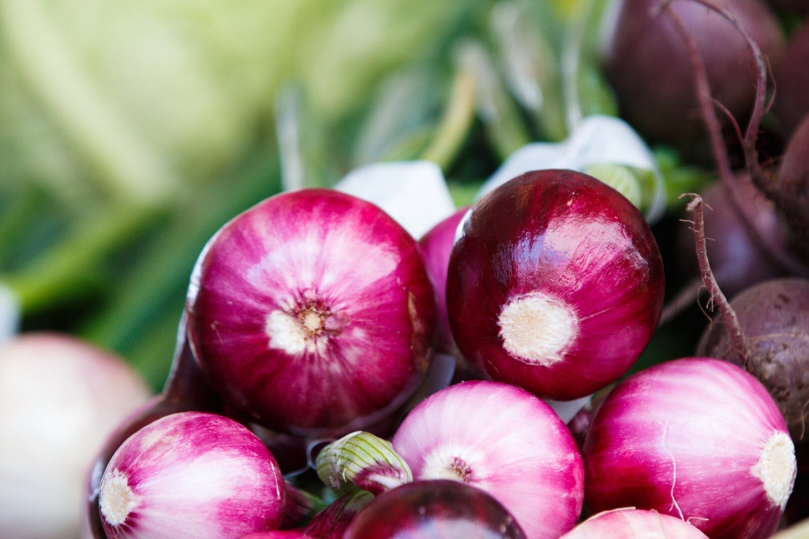 raw red onions
